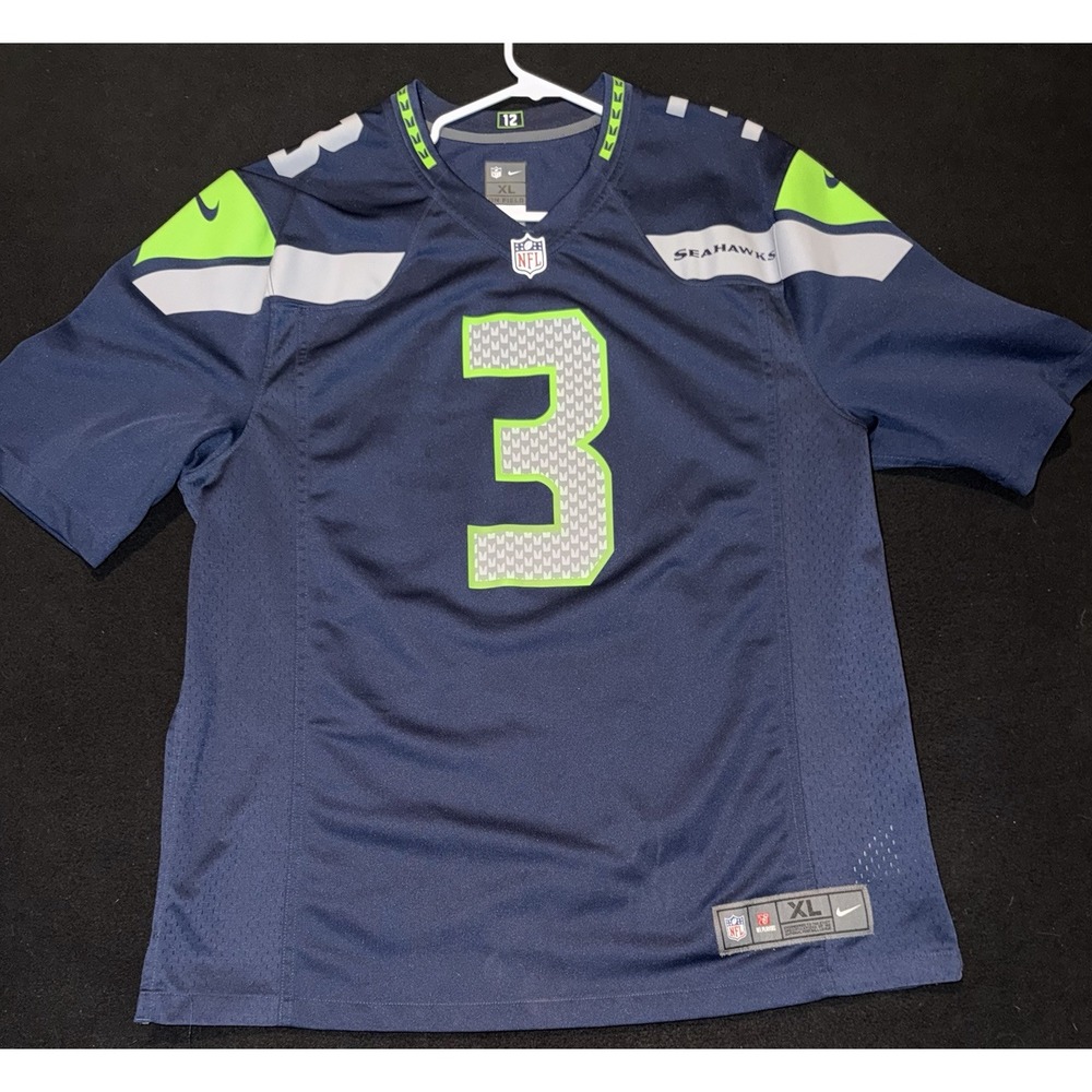 Seattle Seahawks Nike Russell Wilson #3 Jersey NFL Men's Size XL